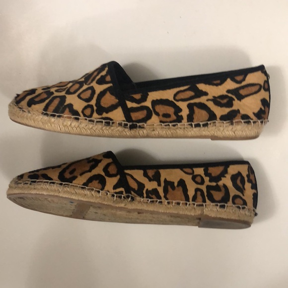 Sam Edelman 9.5M (41 EU) Flat Espadrille Leopard printed Calf hair Excellent - Picture 5 of 11